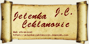 Jelenka Čeklanović vizit kartica
